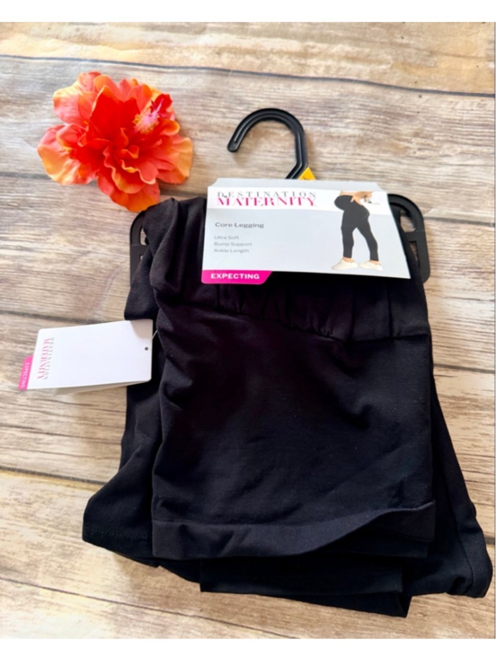 NEW BLACK MATERNITY LEGGINGS